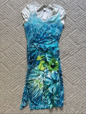 Cache Tropical Tee Shirt Dress nWT